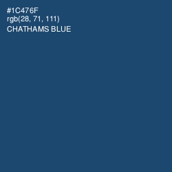 #1C476F - Chathams Blue Color Image